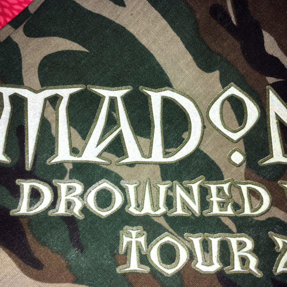 Madonna Drowned World Tour Bandana (Camouflage) - Picture 3 of 8